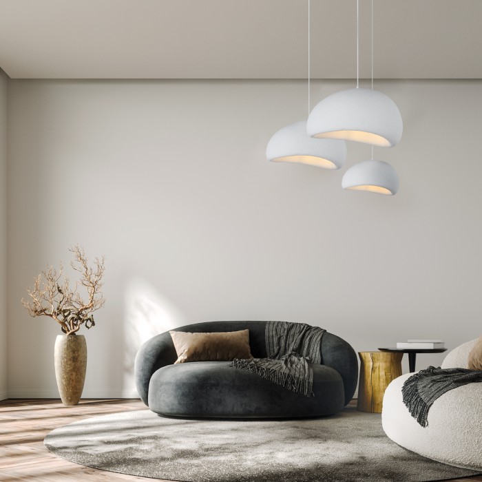 PENDANT LAMP IRON+ POLYSTYRENE (PS) WHITE 1*E27 60W D400*W350*H1500
