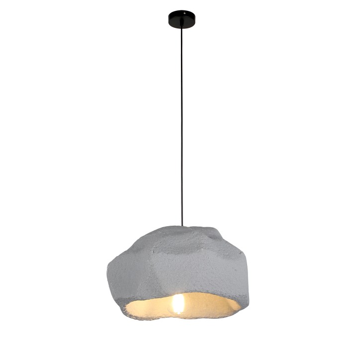 PENDANT LAMP IRON+ POLYSTYRENE (PS) GREY 1*E27 60W  IP20 D520*H1500
