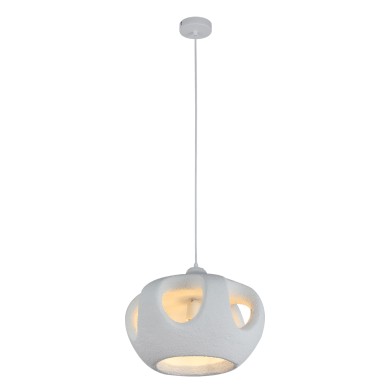 PENDANT LAMP IRON+ POLYSTYRENE (PS) WHITE 1*E27 60W IP20 D45Ο*H1500

