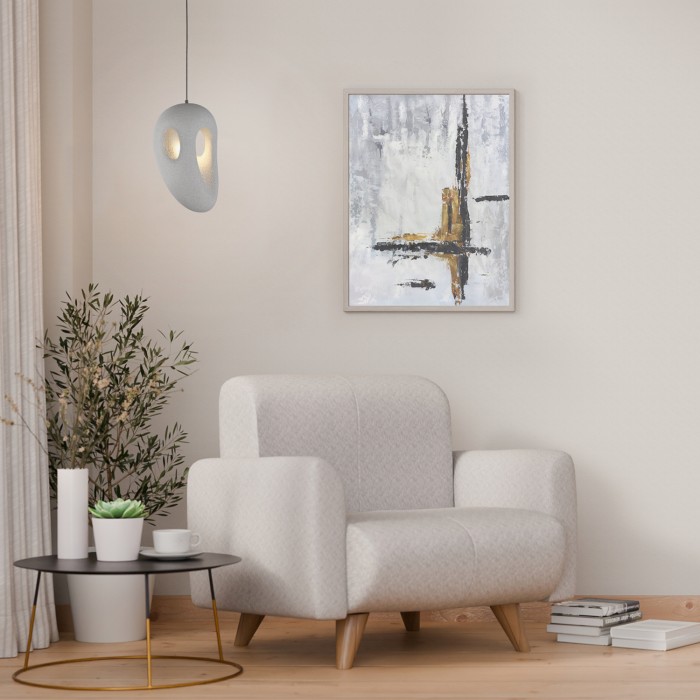 PENDANT LAMP IRON+ POLYSTYRENE (PS) GREY 1*E27 60W IP20   D270*H1500
