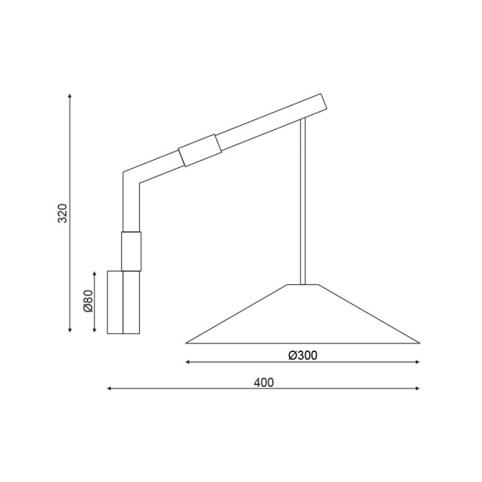 NETTO WALL MOUNTED LIGHTING 1X GX53 NATURAL WOOD 30Χ40Χ32CM NAIROBI