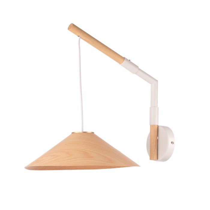 NETTO WALL MOUNTED LIGHTING 1X GX53 NATURAL WOOD 30Χ40Χ32CM NAIROBI