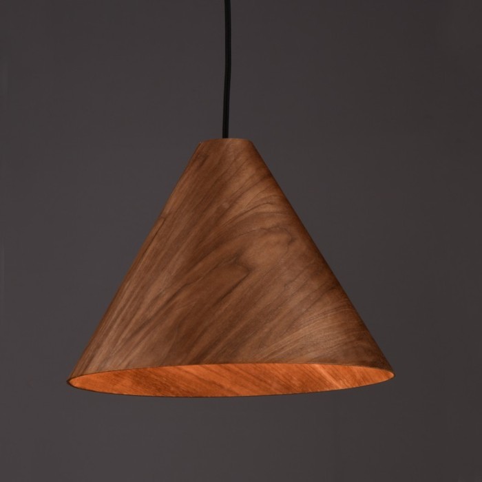 NETTO PENDANT LIGHTING 1X E27 WALNUT WOOD D33XH180CM NAIROBI