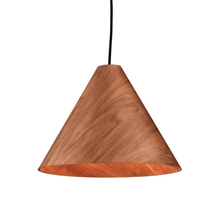 NETTO PENDANT LIGHTING 1X E27 WALNUT WOOD D33XH180CM NAIROBI