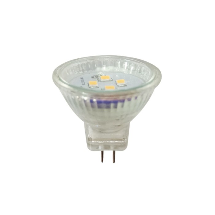 LED SMD ΓΥΑΛΙΝΟ 2,5W 4000K 12V AC/DC 210LM RA80 30000HRS 120° 1xG4
