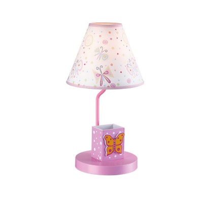 NETTO KIDS TABLE LIGHT 1XE27 PENCILCASE BUTTERFLY Φ21ΧΗ40CM PAIGNIO