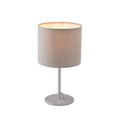 ARIOSO-ΦΩΤΙΣΤΙΚΟ-ΠΟΡΤΑΤΙΦ ΕΠΙΤΡΑΠΕΖΙΟ ΓΚΡΙ ΥΦΑΣΜΑΤΙΝΟ ΣΥΜΒΑΤΙΚΟ 1X40W E14 IP20 H28CM 