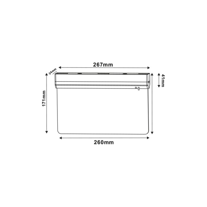 LED ΦΩΤΙΣΤΙΚΟ ΑΣΦΑΛΕΙΑΣ LUMINAIRE 230V AC 2W 6000K 60LM 3HRS