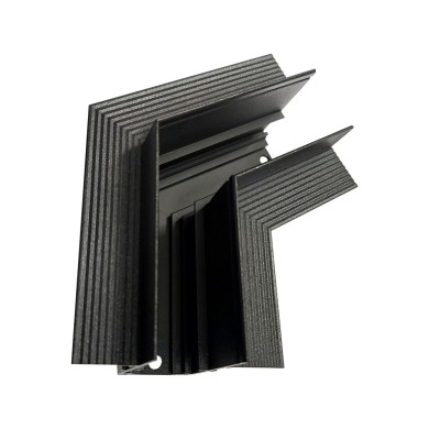 ΓΩΝΙΑ 120° ΓΙΑ ΜΑΓΝΗΤΙΚΗ ΡΑΓΑ TRIMLESS  ΜΑΥΡΗ ΜΑΤ