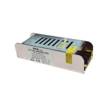 METAL CV LED DRIVER 60W 230V AC-12V DC 5A IP20 WITH TERMINAL
