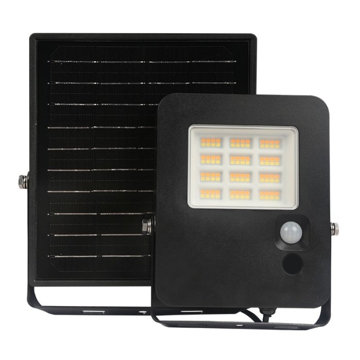 SOLAR SMD LED FLOOD LIGHT 15W 3CCT IP65 100° Ra80 2YEARS WARRANTY
