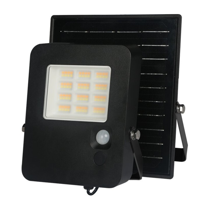 SOLAR SMD LED FLOOD LIGHT 15W 3CCT IP65 100° Ra80 2YEARS WARRANTY
