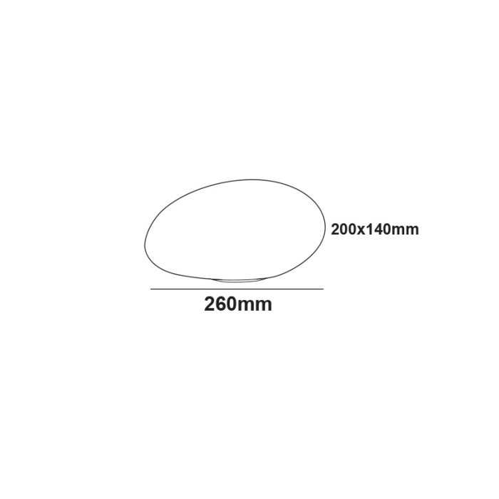 SOLAR/RECHARGEABLE RGBW LED STONE 26*20*14cm IP54 LiFePO4 1800mAh