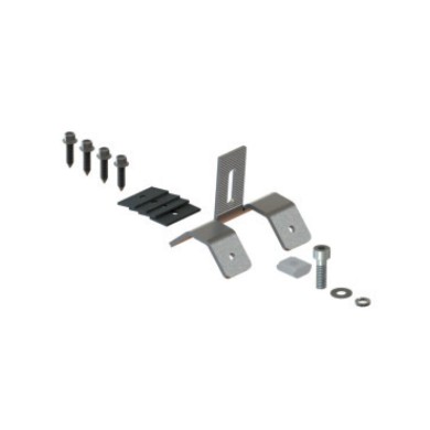 ΒΑΣΗ ΣΤΗΡΙΞΗΣ ΦΩΤΟΒΟΛΤΑΙΚΟ ΠΑΝΕΛ ΣΕ ΤΡΑΠΕΖΟΕΙΔΗ ΒΙΟΜΗΧΑΝΙΚΗ ΣΤΕΓΗ ΣΕΤ ΜΕ ΒΙΔΕΣ