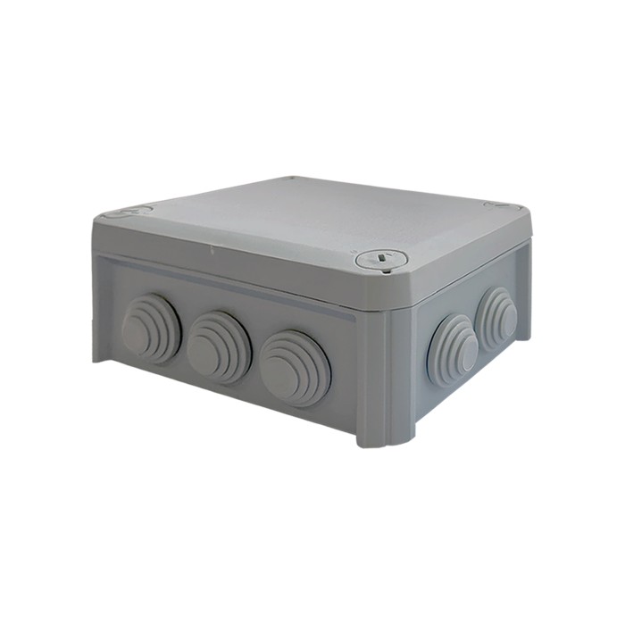150x115x65mm ΕΠΙΤΟΙΧΟ ΚΟΥΤΙ  ΔΙΑΚΛΑΔΩΣΗΣ ΚΑΛΩΔΙΩΝ,ΓΚΡΙ ΧΡΩΜΑΤΟΣ 10 ΔΙΟΔΙΩΝ IP66 RAL 7035