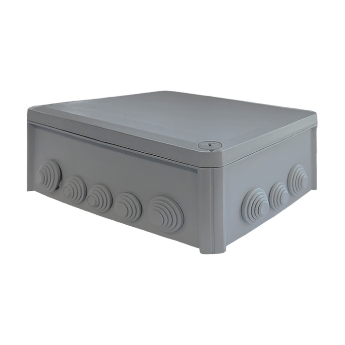 240x190x95mm ΕΠΙΤΟΙΧΟ ΚΟΥΤΙ  ΔΙΑΚΛΑΔΩΣΗΣ ΚΑΛΩΔΙΩΝ,ΓΚΡΙ ΧΡΩΜΑΤΟΣ 10 ΔΙΟΔΙΩΝ IP66 RAL 7035