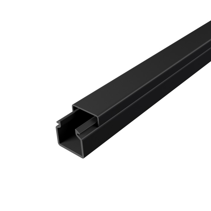 12x12mm SELF-ADHESIVE CABLE CHANNEL 2mULTRA CHARCOAL COLOR