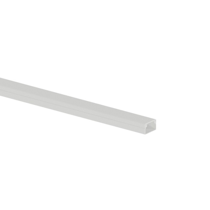  CABLE TRUNKING 12X12mm WITHOUT ADHESIVE TAPE WHITE WITH DOUBLE LOCK