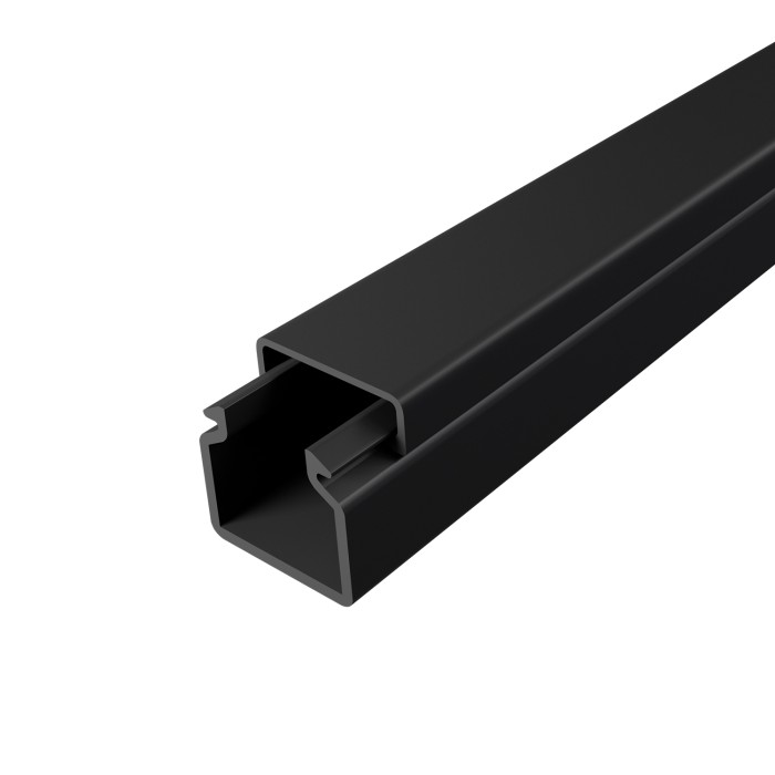 16x16mm SELF-ADHESIVE CABLE CHANNEL 2mULTRA CHARCOAL COLOR