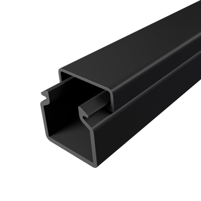 40x40mm SELF-ADHESIVE CABLE CHANNEL 2mULTRA CHARCOAL COLOR
