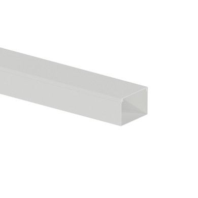 CABLE TRUNKING 60X40mm WITHOUT ADHESIVE TAPE WHITE WITH DOUBLE LOCK