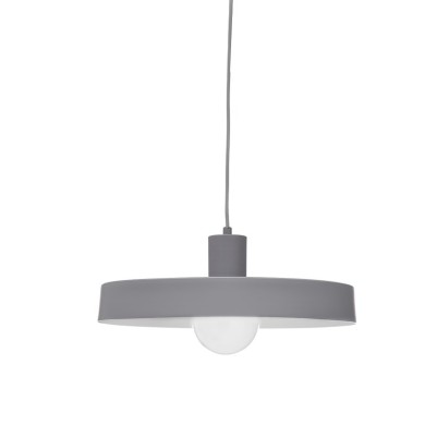 PENDANT 1XE27 METAL GREY Φ36ΧΗ120CM DOMENICA