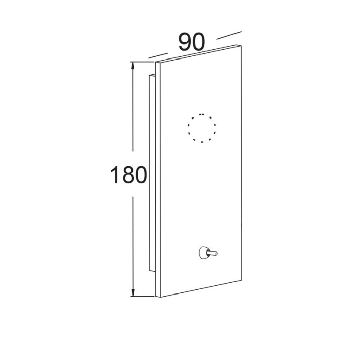 NETTO LUMINAIRE BASE 1XE27 (WITHOUT SHADE) CHROME METAL WITH SWITCH PYTHON
