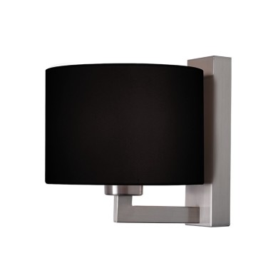 NETTO WALL L/F 1ΧΕ27 METAL NICKEL+BLACK Φ18XΗ20CM CIRCE