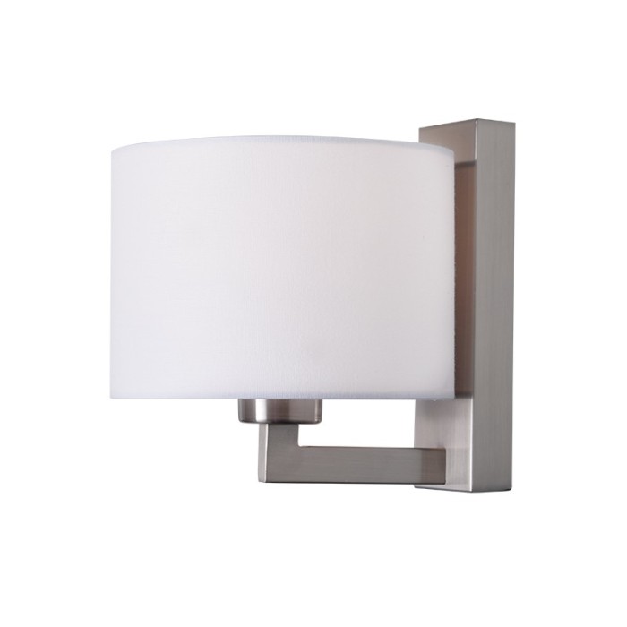 NETTO ΦΩΤΙΣΤΙΚΟ ΕΠΙΤΟΙΧΟ ΣΑΤΙΝΕ ΝΙΚΕΛΙΟ ΜΕΤΑΛΛΙΚΟ ΣΥΜΒΑΤΙΚΟ 1ΧΕ27 IP20 225Χ200mm