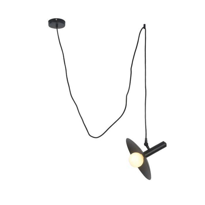 NETTO PENDANT LUMINAIRE 1XE14 BLACK METAL D25XH220CM WAKANDA