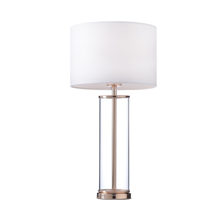 ANTELINO-ΦΩΤΙΣΤΙΚΟ ΕΠΙΤΡΑΠΕΖΙΟ ΛΕΥΚΟ ΥΦΑΣΜΑΤΙΝΟ ΜΕ ΚΑΠΕΛΟ ΣΥΜΒΑΤΙΚΟ 1ΧΕ27 IP20 Φ25ΧΗ48CM 