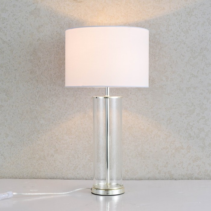 ANTELINO-ΦΩΤΙΣΤΙΚΟ ΕΠΙΤΡΑΠΕΖΙΟ ΛΕΥΚΟ ΜΕΤΑΛΛΙΚΟ ΜΕ ΚΑΠΕΛΟ ΣΥΜΒΑΤΙΚΟ 1ΧΕ27 IP20 Φ25ΧΗ48CM 