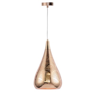 NETTO ΦΩΤΙΣΤΙΚΟ ΚΡΕΜΑΣΤΟ ΓΥΑΛΙΣΤΕΡΟ ΟΡΕΙΧΑΛΚΙΝΟ ΜΕΤΑΛΛΙΚΟ ΣΥΜΒΑΤΙΚΟ 1ΧΕ27 IP20 Φ230Χ1600mm