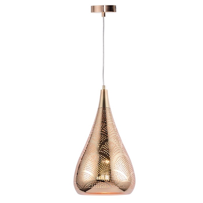 NETTO ΦΩΤΙΣΤΙΚΟ ΚΡΕΜΑΣΤΟ ΓΥΑΛΙΣΤΟ ΧΑΛΚΙΝΟ ΜΕΤΑΛΛΙΚΗ ΣΥΜΒΑΤΙΚΗ 1ΧΕ27 IP20 Φ230Χ1600mm