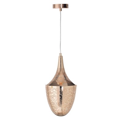 NETTO ΦΩΤΙΣΤΙΚΟ ΚΡΕΜΑΣΤΟ ΓΥΑΛΙΣΤΟ ΟΡΕΙΧΑΛΚΙΝΟ ΜΕΤΑΛΛΙΚΟ ΣΥΜΒΑΤΙΚΟ 1ΧΕ27 IP20 Φ200Χ1600mm