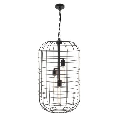 NETTO ΦΩΤΙΣΤΙΚΟ ΚΡΕΜΑΣΤΟ ΜΑΥΡΟ ΜΑΤ ΜΕΤΑΛΛΙΚΟ ΣΥΜΒΑΤΙΚΟ 3ΧΕ27 IP20 Φ430Χ1350mm