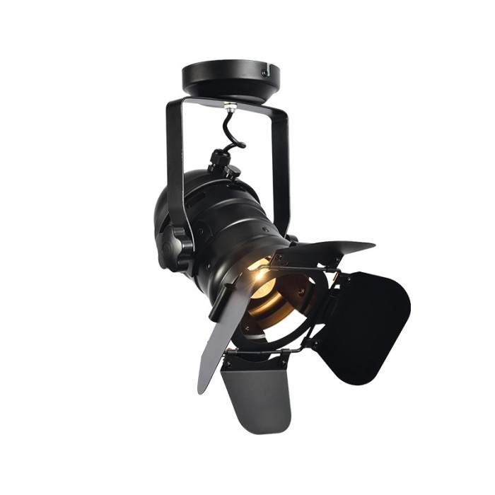 ALMODOVAR-ΦΩΤΙΣΤΙΚΟ ΕΠΙΤΟΙΧΟ/ΟΡΟΦΗΣ ΜΑΥΡΟ ΜΑΤ ΜΕΤΑΛΛΙΚΟ ΣΥΜΒΑΤΙΚΟ 1ΧΕ27 IP20 34Χ20ΧΗ40CM 