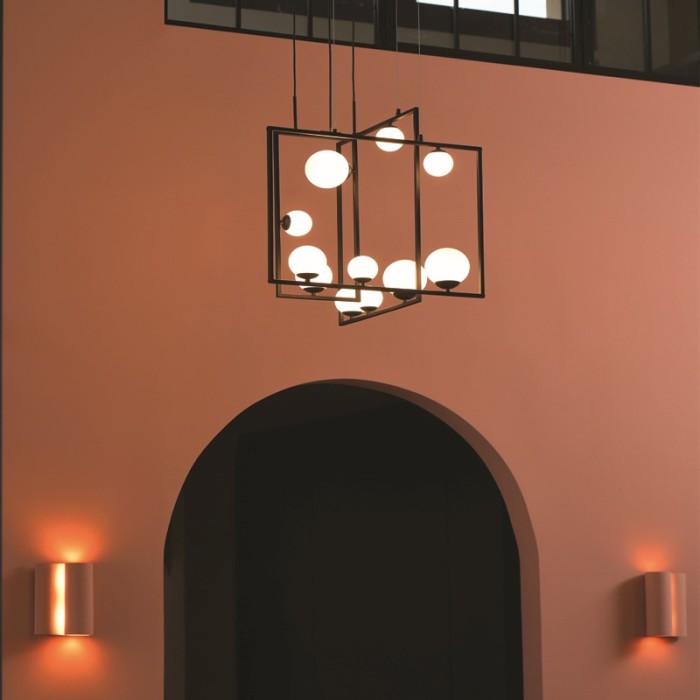 NETTO ΦΩΤΙΣΤΙΚΟ ΚΡΕΜΑΣΤΟ ΜΑΥΡΟ ΜΕΤΑΛΛΙΚΟ ΣΥΜΒΑΤΙΚΟ 4ΧG9 IP20 490Χ1200mm