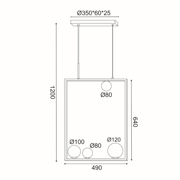 NETTO ΦΩΤΙΣΤΙΚΟ ΚΡΕΜΑΣΤΟ ΜΑΥΡΟ ΜΕΤΑΛΛΙΚΟ ΣΥΜΒΑΤΙΚΟ 4ΧG9 IP20 490Χ1200mm