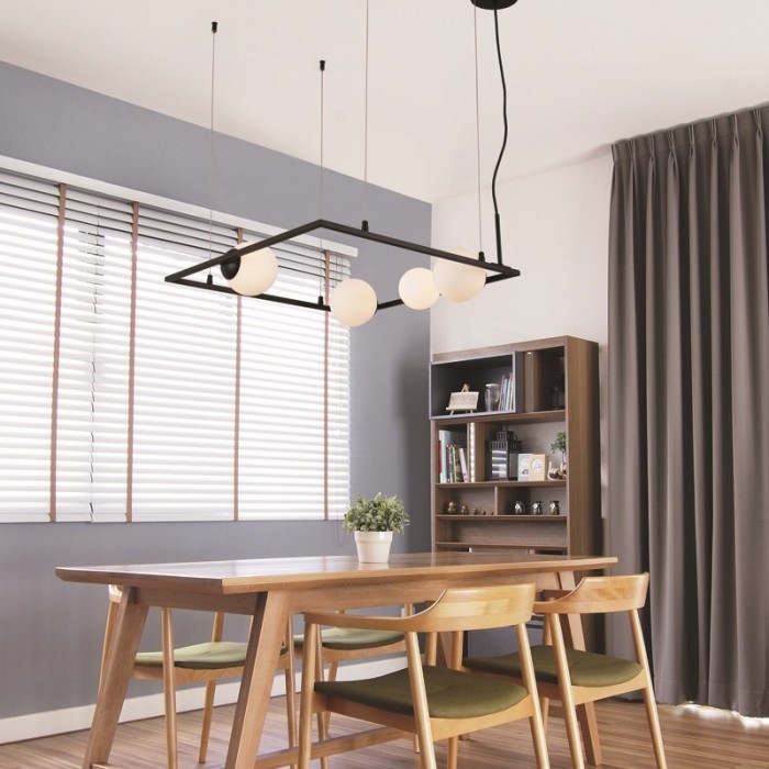 NETTO ΦΩΤΙΣΤΙΚΟ ΚΡΕΜΑΣΤΟ ΜΑΥΡΟ ΜΕΤΑΛΛΙΚΟ ΣΥΜΒΑΤΙΚΟ 4ΧG9 IP20 580Χ1200mm