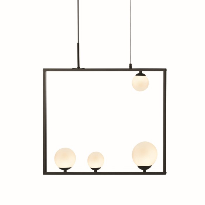 NETTO ΦΩΤΙΣΤΙΚΟ ΚΡΕΜΑΣΤΟ ΜΑΥΡΟ ΜΕΤΑΛΛΙΚΟ ΣΥΜΒΑΤΙΚΟ 4ΧG9 IP20 640Χ1200mm