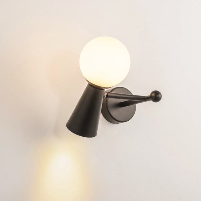 ΕΠΙΤΟΙΧΟ Φ/Σ 1xG9+1xGU10 KIMOLOS ΜΑΥΡΟ ΜΕΤ/ΚΟ + ΛΕΥΚΟ ΓΥΑΛΙ 22Χ20Χ17CM