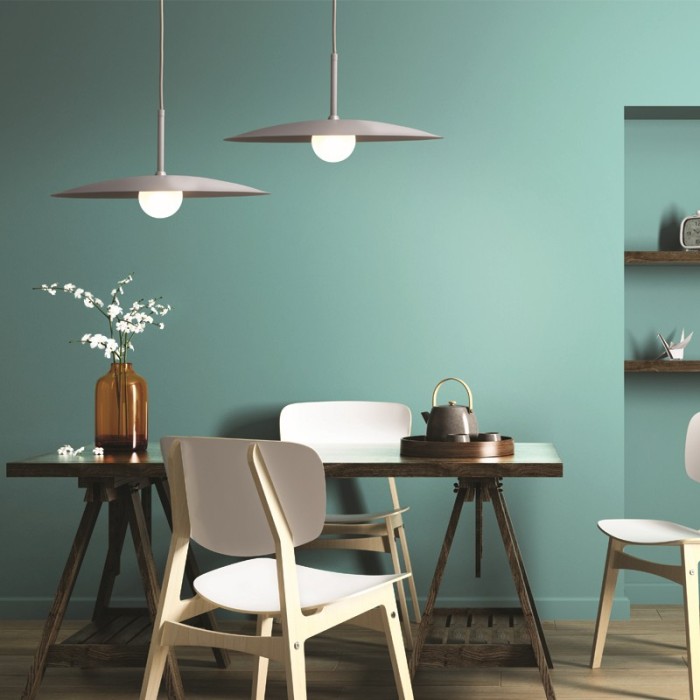 NETTO PENDANT L/F 1xG9 GREY AFINAR METAL + FROSTED GLASS  Φ40Χ120CM