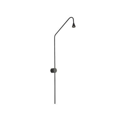 WALL LAMP SAND BLACK STEEL+ALUMINUM LED SMD 5W 3000K 440LM IP20
