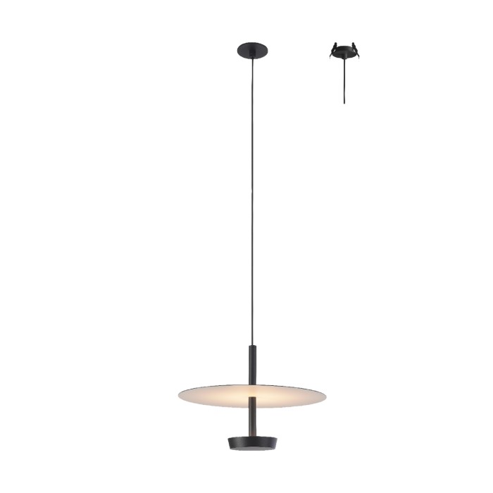PENDANT LAMP SAND BLACK STEEL+ALUMINUM LED SMD 9W 3000K 310LM  IP20
