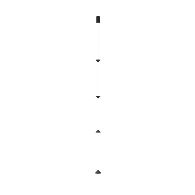 PENDANT LAMP SAND BLACK ALUMINUM LED SMD 12W 3000K 370LM IP20

