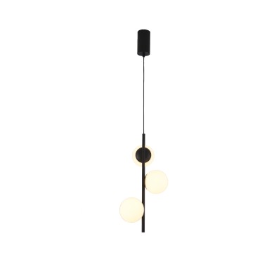 PENDANT LAMP SAND BLACK ALUMINUM+STEEL+PC LED SMD 15W 3000K 1650LM IP20 
