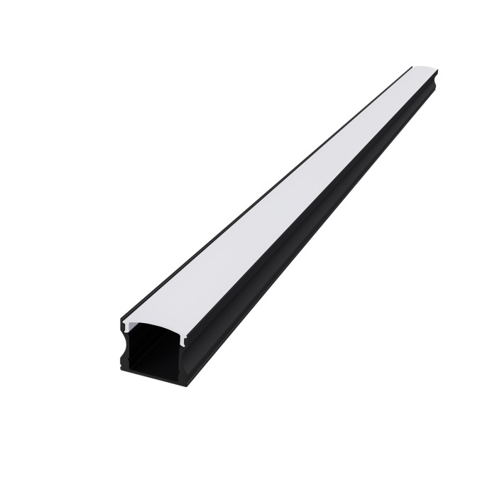 SCAR ALUMINUM PROFILE P113 BLACK WITH OPAL PC DIFFUSER 2m/pc
