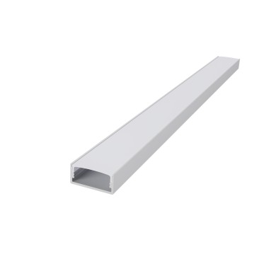 NORM ΠΡΟΦΙΛ ΑΛΟΥΜΙΝΙΟΥ ΛΕΥΚΟ ΜΕ ΟΠΑΛ ΚΑΛΛΥΜΑ 2m/pc