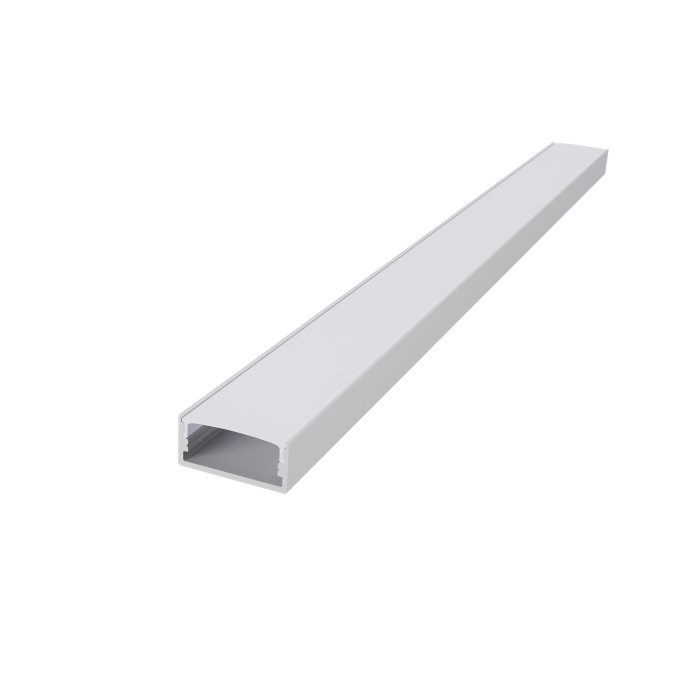 NORM ΠΡΟΦΙΛ ΑΛΟΥΜΙΝΙΟΥ ΛΕΥΚΟ ΜΕ ΟΠΑΛ ΚΑΛΛΥΜΑ 2m/pc